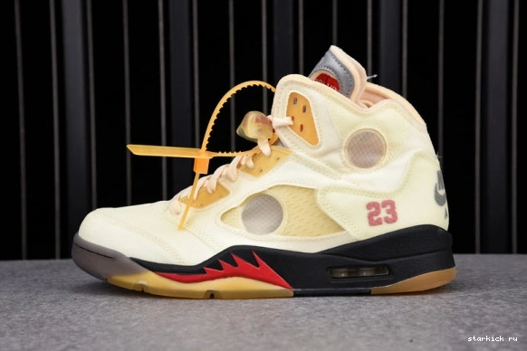 DH8565-100 O-W AIR DH8565-100 Retro 5 Sail Jordan 0318